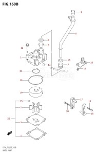 DF70 From 07001F-971001 (E03)  1999 drawing WATER PUMP (K8,K9)