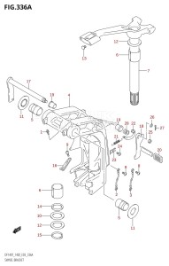 DF140 From 14001F-980001 (E03)  2009 drawing SWIVEL BRACKET