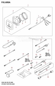 DF25A From 02504F-910001 (P03)  2019 drawing OPT:MULTI FUNCTION GAUGE (DF25AT,DF30AT)