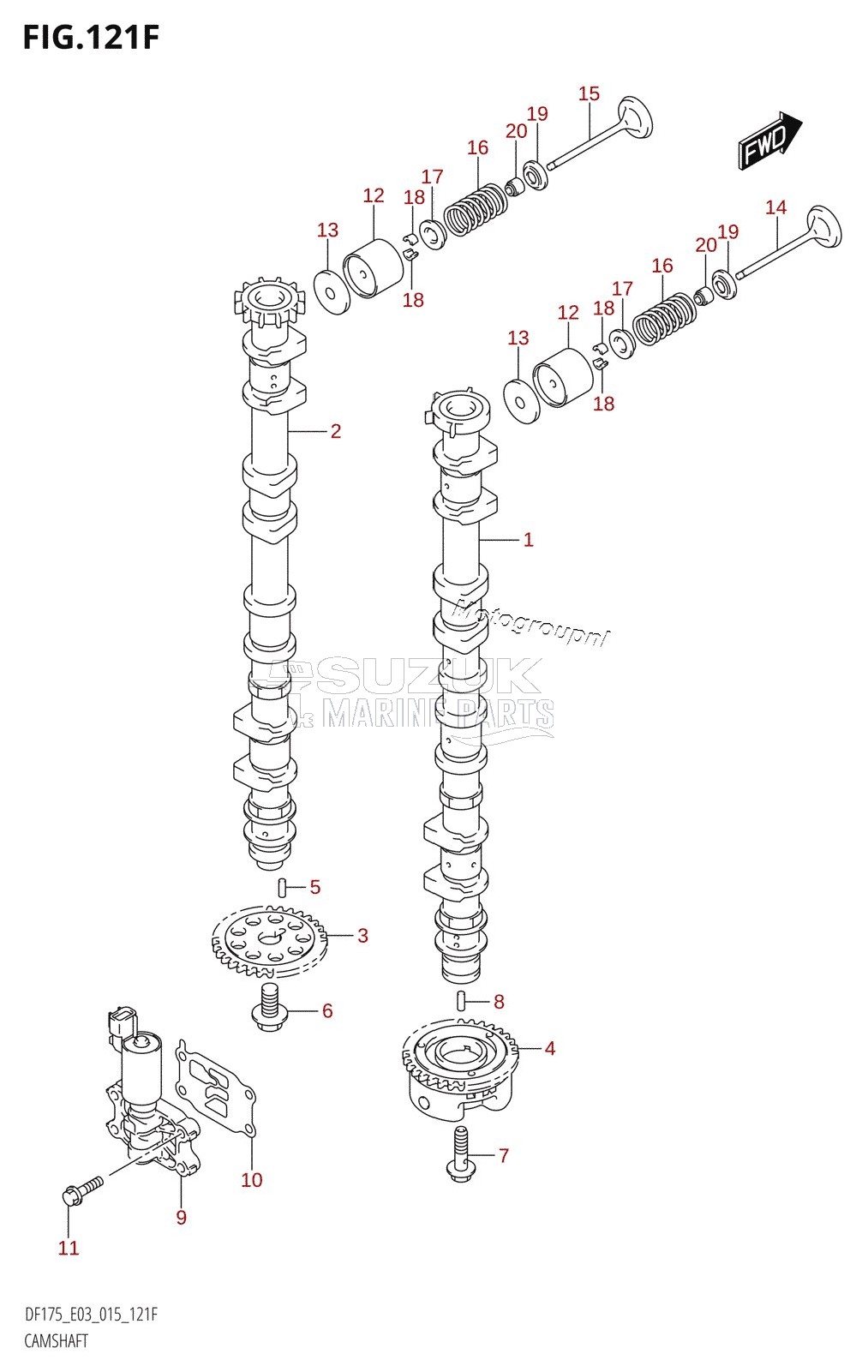 CAMSHAFT (DF175TG:E03)