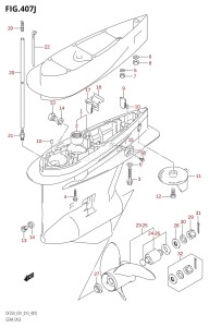 DF200Z From 20002Z-310001 (E01 E40)  2013 drawing GEAR CASE (DF250T:E01)