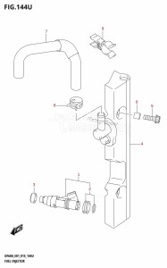 DF60A From 06002F-510001 (E01 E40)  2015 drawing FUEL INJECTOR (DF60AVTH:E40)