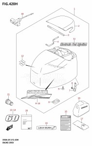 DF50A From 05003F-510001 (E01)  2015 drawing ENGINE COVER (DF60A:E40)