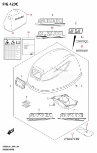 DF20A From 02002F-710001 (P01 P40)  2017 drawing ENGINE COVER (DF9.9BT:P01)