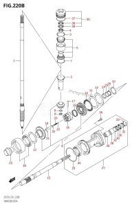 DF250Z From 25001Z-780001 (E01 E40)  2007 drawing TRANSMISSION (DF200Z,DF200WZ,DF225Z,DF225WZ,DF250Z)