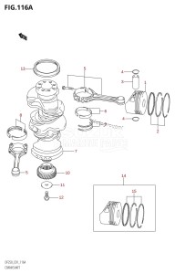 DF225Z From 22503Z-010001 (E01 E40)  2010 drawing CRANKSHAFT