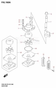 DF25A From 02504F-810001 (P01)  2018 drawing WATER PUMP (DF25A,DF25AR,DF25AT,DF25ATH,DF30AR,DF30AT,DF30ATH)