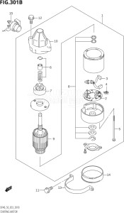 04002F-010001 (2010) 40hp E03-USA (DF40QHK10  DF40TK10) DF40 drawing STARTING MOTOR (K1,K2,K3,K4)