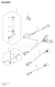 DF175AZ From 17503Z-340001 (E11 E40)  2023 drawing OPT:HARNESS (020,021)