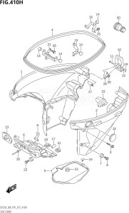 02504F-510001 (2005) 25hp P01-Gen. Export 1 (DF25A  DF25AR  DF25AT  DF25ATH  DT25K) DF25A drawing SIDE COVER (DF30ATH:P01)
