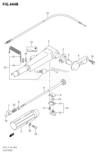 DF15 From 01502F-510001 (P03)  2005 drawing TILLER HANDLE (K5,K6,K7,K8,K9,K10,011)