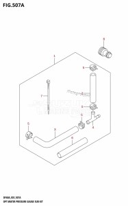 DF60A From 06002F-110001 (E03)  2011 drawing OPT:WATER PRESSURE GAUGE SUB KIT