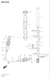 00801F-710001 (2017) 8hp P03-U.S.A (DF8A  DF8AR) DF8A drawing CAMSHAFT (DF9.9A:P03)