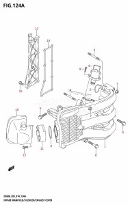 DF60A From 06003F-410001 (E03)  2014 drawing INTAKE MANIFOLD /​ SILENCER /​ EXHAUST COVER (DF40A)