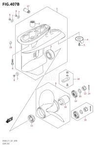 04004F-340001 (2023) 40hp E34-Italy (DF40AST) DF40A drawing GEAR CASE (SEE NOTE)