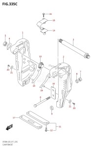 DF300A From 30002P-710001 (E03)  2017 drawing CLAMP BRACKET (DF300A:E03:L-TRANSOM)