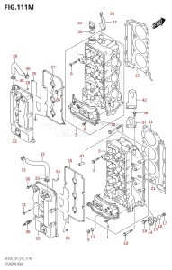 DF250 From 25003F-510001 (E01 E40)  2015 drawing CYLINDER HEAD (DF250Z:E40)