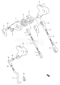 DT90 From 09001-971001 ()  1999 drawing THROTTLE LINK