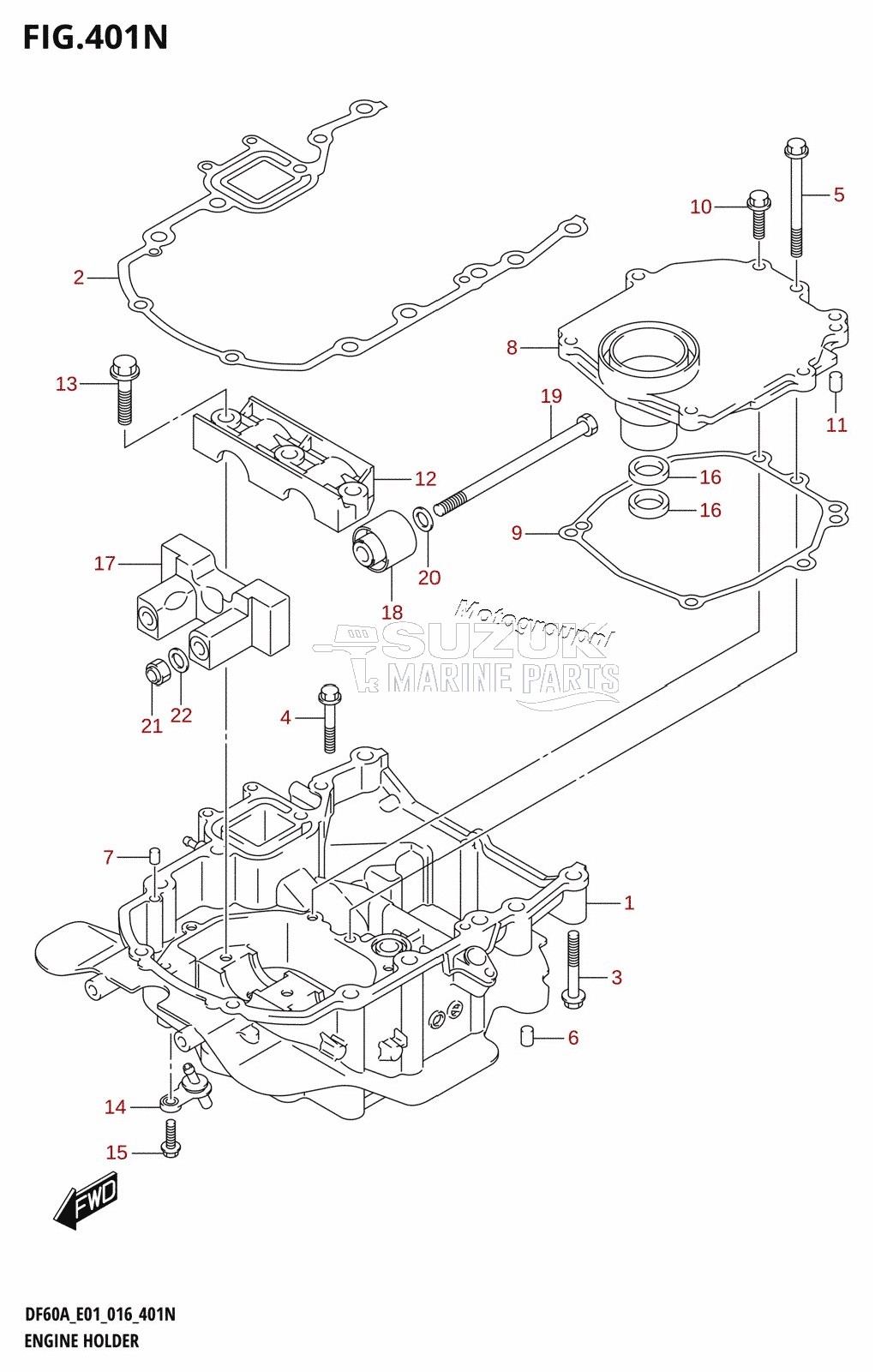 ENGINE HOLDER (DF50AVT:E01)