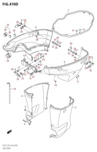 DF150 From 15002F-410001 (E01 E40)  2014 drawing SIDE COVER (DF150TG:E40)