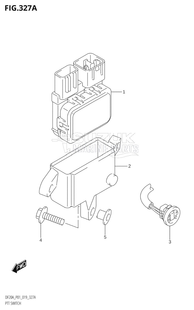 PTT SWITCH (DF9.9BT,DF15AT,DF20AT)