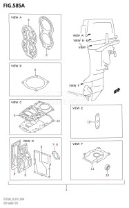 DT30 From 03001-251001 ()  2002 drawing OPT:GASKET SET