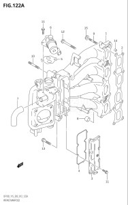 11501F-151001 (2001) 115hp E03-USA (DF115TK1) DF115T drawing INTAKE MANIFOLD