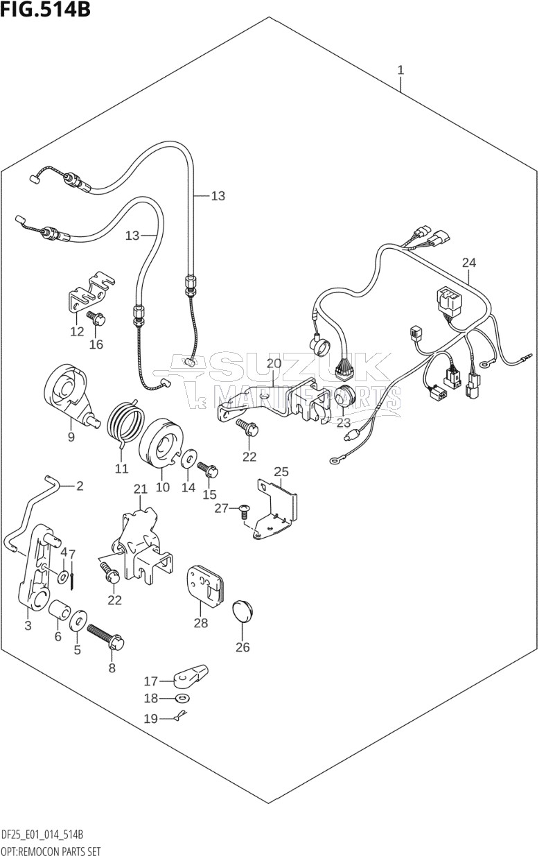 OPT:REMOCON PARTS SET (DF25Q:E01)