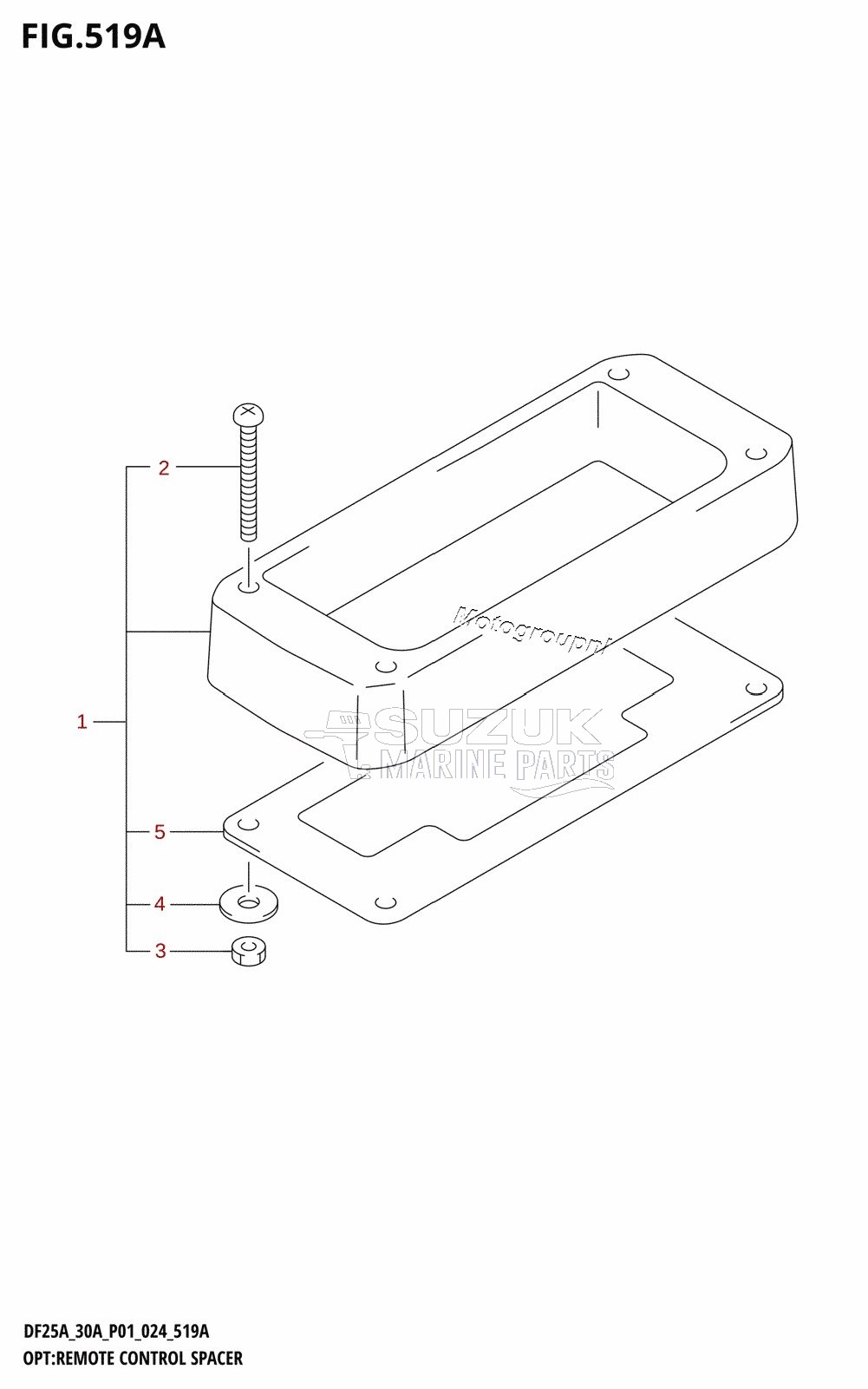 OPT:REMOTE CONTROL SPACER