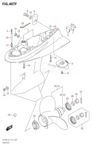 DF115A From 11503F-710001 (E11 E40)  2017 drawing GEAR CASE (DF140AT:E11)