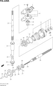 02503F-310001 (2013) 25hp E03-USA (DF25  DF25Q  DF25R) DF25 drawing TRANSMISSION (DF25:E03)