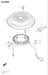 15003F-040001 (2020) 150hp E03-USA (DF150AT) DF150A drawing MAGNETO (DF150AT,DF150AZ)