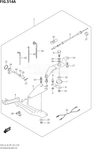 00603F-140001 (2021) 6hp P01-Gen. Export 1 (DF6A) DF6A drawing OPT:REMOCON PARTS SET