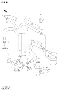 DF140 From 14001F-371001 (E01 E40)  2003 drawing FUEL PUMP