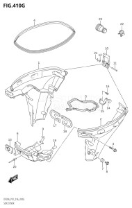 00995F-610001 (2016) 9.9hp P01-Gen. Export 1 (DF9.9B  DF9.9BR  DF9.9BT) DF9.9B drawing SIDE COVER (DF15ATH:P01)