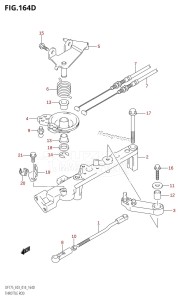 DF175ZG From 17502Z-410001 (E03)  2014 drawing THROTTLE ROD (DF175Z:E03)