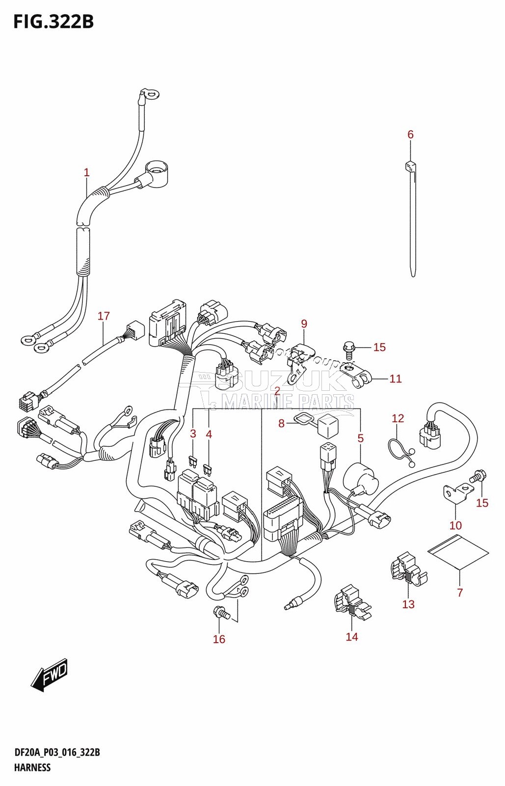 HARNESS (DF9.9BR:P03)