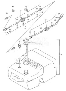 DT85MQ From 8501-581001 ()  1995 drawing FUEL TANK (PLASTIC)