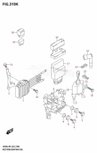 DF20A From 02002F-040001 (P03 E03)  2020 drawing RECTIFIER /​ IGNITION COIL (DF20A:P01:(021,022,023))