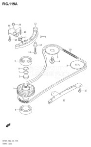 14001F-510001 (2005) 140hp E03-USA (DF140TK5) DF140 drawing TIMING CHAIN