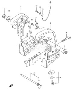 DT140 From 14002-651001 ()  1996 drawing CLAMP BRACKET (DT115Q:E38)