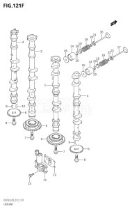 20002F-310001 (2013) 200hp E03-USA (DF200T) DF200 drawing CAMSHAFT (DF250Z:E03)