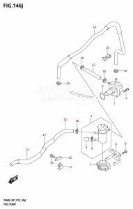 DF40A From 04003F-210001 (E01)  2012 drawing FUEL PUMP (DF60AQH:E40)