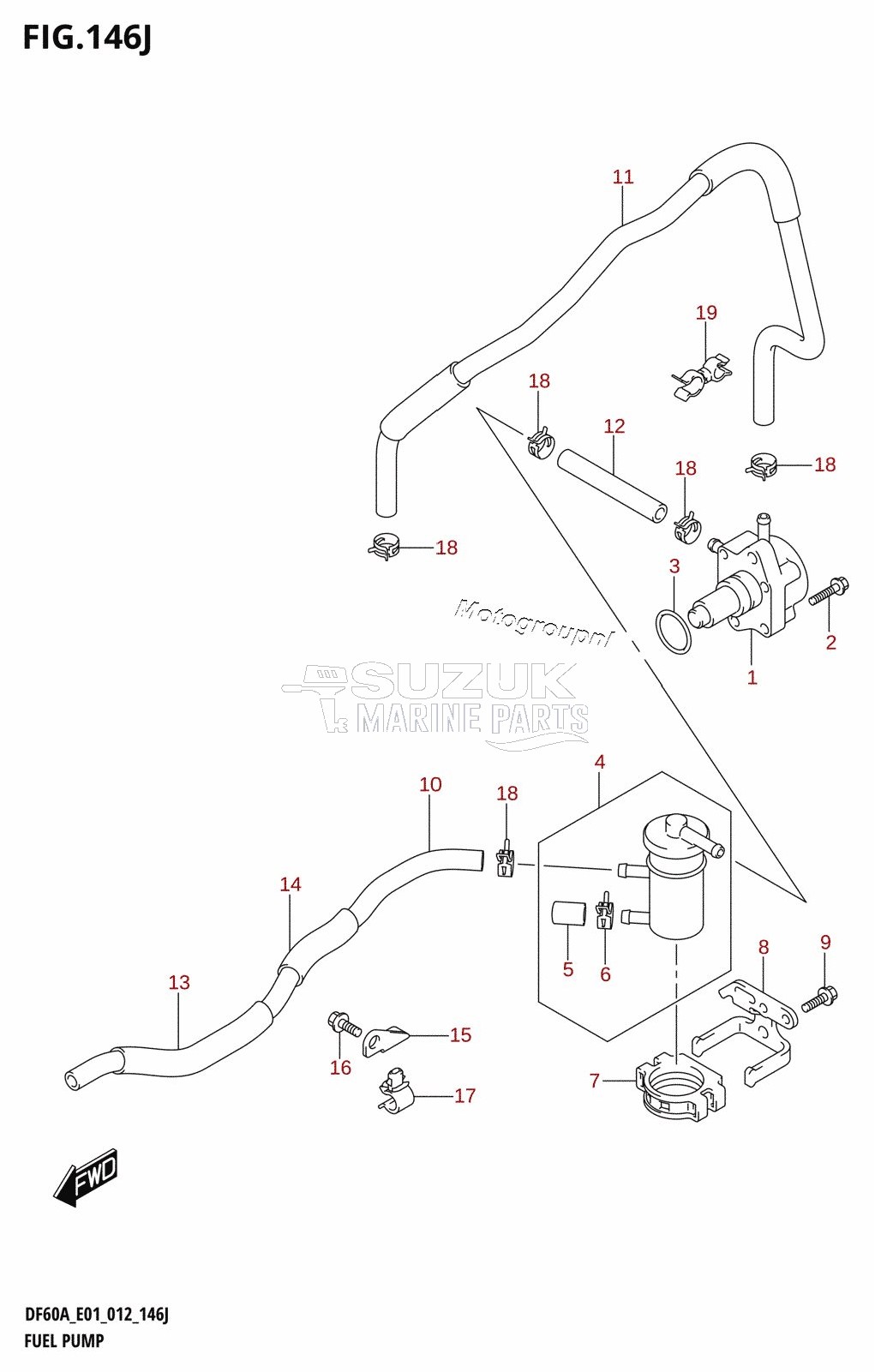 FUEL PUMP (DF60AQH:E40)