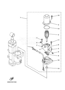 F80BETX drawing POWER-TILT-ASSEMBLY-2