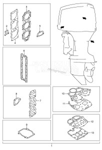 DT150 From 15003-030001 ()  2000 drawing OPTIONAL : GASKET SET (DT150(S) /​ 200)