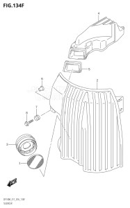 10003F-610001 (2016) 100hp E01 E11-Gen. Export 1-and 2 (DF100AT) DF100A drawing SILENCER (DF140AT:E11)