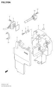 25003F-010001 (2010) 250hp E01 E40-Gen. Export 1 - Costa Rica (DF250TK10) DF250 drawing RECTIFIER / IGNITION COIL