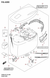 DF300AP From 30002P-910001 (E01 E40)  2019 drawing ENGINE COVER (DF250A:E40)