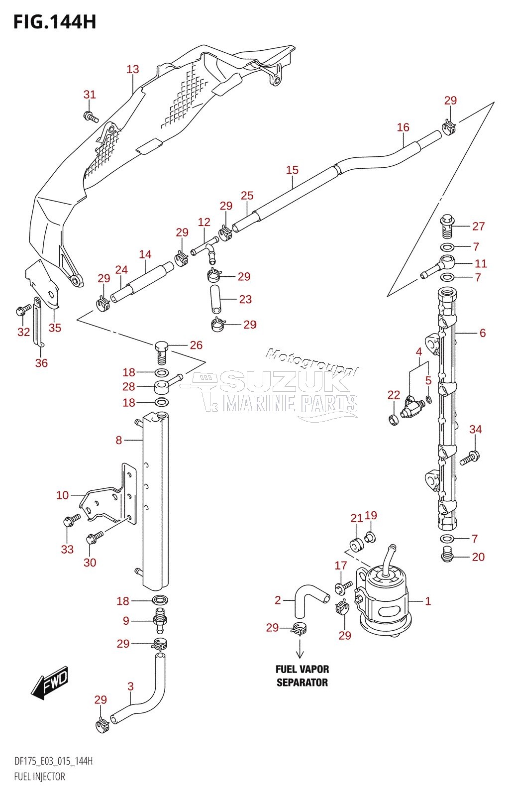 FUEL INJECTOR (DF175ZG:E03)